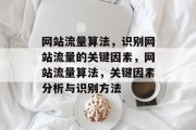 网站流量算法，识别网站流量的关键因素，网站流量算法，关键因素分析与识别方法