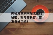 揭秘免费刷网站流量的秘密，利与弊共存，你准备好了吗？