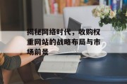 揭秘网络时代，收购权重网站的战略布局与市场前景