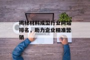 揭秘材料成型行业网站排名，助力企业精准营销