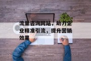 流量咨询网站，助力企业精准引流，提升营销效果