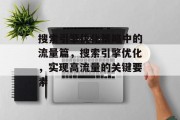 搜索引擎优化策略中的流量篇，搜索引擎优化，实现高流量的关键要素