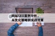 网站SEO案例分析，从优化策略到实战效果