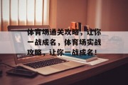 体育场通关攻略，让你一战成名，体育场实战攻略，让你一战成名！