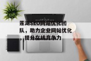 莲湖SEO网站优化团队，助力企业网站优化，提升在线竞争力