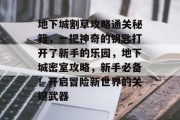 地下城割草攻略通关秘籍,一把神奇的钥匙打开了新手的乐园,地下城密室攻略,新手必备!开启冒险新世界的关键武器