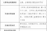 辽宁华鼎保险销售公司被罚2万元：出租、出借保险代理业务许可证