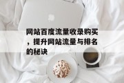 网站百度流量收录购买，提升网站流量与排名的秘诀