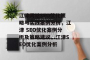 江津网站SEO优化策略与实践案例分析，江津 SEO优化案例分析及策略建议，江津SEO优化案例分析
