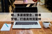 B2C网站流量提升策略，多渠道整合，精准营销，打造高效流量转化