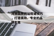 河南品牌网站搭建技巧，打造高效、专业的品牌形象