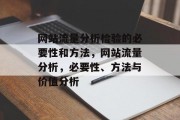 网站流量分析检验的必要性和方法，网站流量分析，必要性、方法与价值分析
