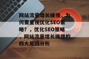 网站流量增长缓慢，为何要重视优化SEO策略？，优化SEO策略，网站流量增长缓慢的四大原因分析
