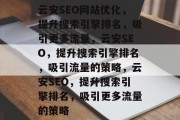 云安SEO网站优化，提升搜索引擎排名，吸引更多流量，云安SEO，提升搜索引擎排名，吸引流量的策略，云安SEO，提升搜索引擎排名，吸引更多流量的策略