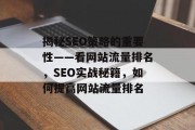 揭秘SEO策略的重要性——看网站流量排名，SEO实战秘籍，如何提高网站流量排名