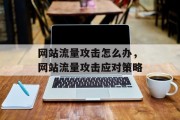 网站流量攻击怎么办，网站流量攻击应对策略