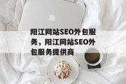 阳江网站SEO外包服务，阳江网站SEO外包服务提供商