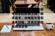 雪梨通关攻略，一个新手玩家的逆袭之路，新手高手，攻略指引雪梨通关秘籍，逆袭攻略陪你闯荡世界