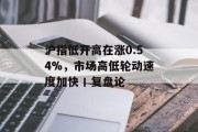 沪指低开高在涨0.54%，市场高低轮动速度加快丨复盘论