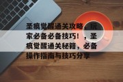 圣痕觉醒通关攻略,玩家必备必备技巧!,圣痕觉醒通关秘籍,必备操作指南与技巧分享