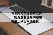 专业网站快速排名软件，助力企业提升网络曝光度，抢占市场先机