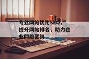 专业网站优化SEO，提升网站排名，助力企业网络营销