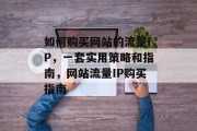 如何购买网站的流量IP，一套实用策略和指南，网站流量IP购买指南