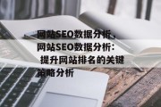 网站SEO数据分析,网站SEO数据分析: 提升网站排名的关键策略分析 网站SEO数据分析,网站SEO数据分析: 提升网站排名的关键策略分析