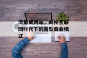 流量费网站，揭秘互联网时代下的新型商业模式