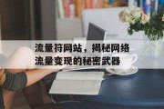 流量符网站，揭秘网络流量变现的秘密武器