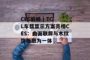 CES前哨 | TCL车载显示方案亮相CES：曲面联屏与木纹饰板融为一体