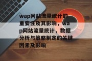 wap网站流量统计的重要性及其影响，wap网站流量统计，数据分析与策略制定的关键因素及影响