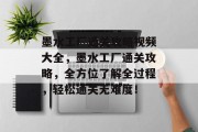 墨水工厂通关攻略视频大全,墨水工厂通关攻略,全方位了解全过程,轻松通关无难度!