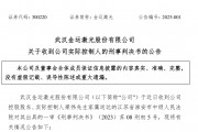 严惩！操纵证券市场，金运激光实控人获刑四年