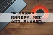 2023年中国B2B网站排名解析，洞察行业趋势，助力企业腾飞