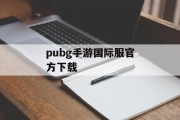 pubg手游国际服官方下载 pubg手游国际服官方下载