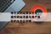 哈尔滨网站建设优化，提升网站流量与用户体验的全方位攻略