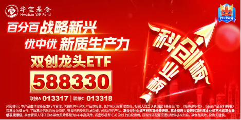 高弹性魅力凸显!科创板狂飙,硬科技宽基——双创龙头ETF(588330)盘中涨逾2%,华大九天20CM涨停
