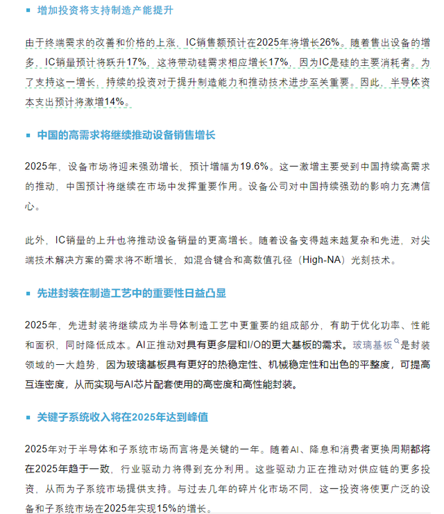 继续看多半导体!机构预期2025年资本支出激增 中芯国际涨超6%