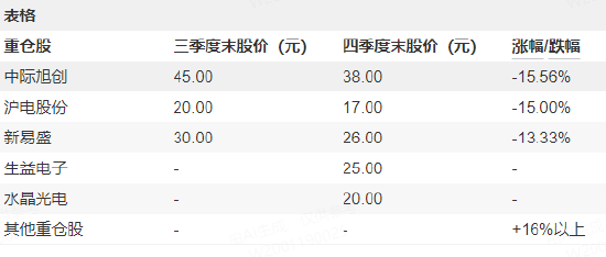 新科公募状元摩根士丹利基金雷志勇持仓曝光:新进生益电子、水晶光电,工业富联、天孚通信退出十大重仓股