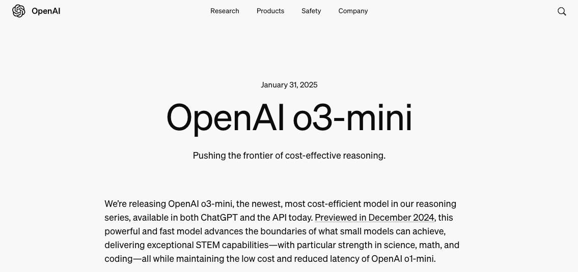 最新!OpenAI上架推理模型o3-mini,首次向免费用户开放!AIME测试中,o3-mini最高准确率达87.3%