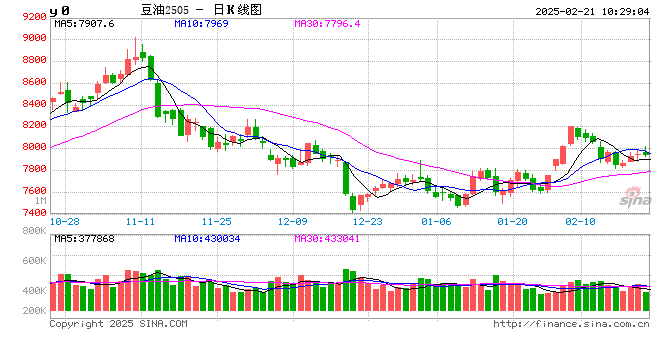 油脂有“料”:供应现实及预期博弈 豆油行情高位波动