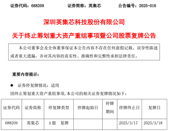 一A股重大资产重组,“黄了”!