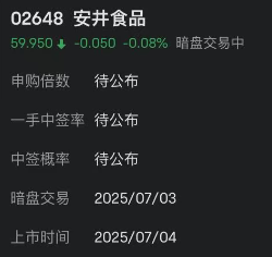 安井食品港股暗盘下跌,此前H股定价较A股折价30%,业绩增长瓶颈凸显营收净利双降,董高监薪酬大涨