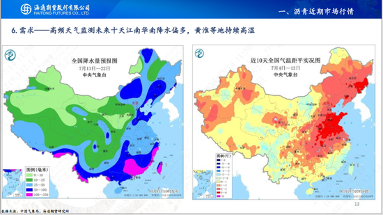 【沥青周报】沥青延续小幅反弹，关注降雨高温天气影响