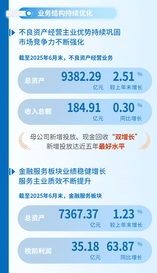 一图读懂中国信达2025年中期业绩