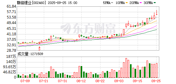 赣锋锂业子公司拟引入投资人 增资不超25亿元