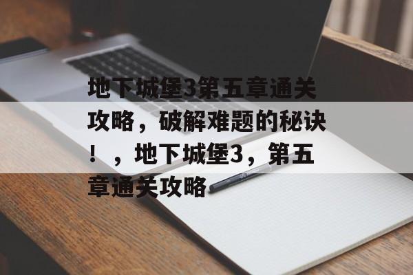 地下城堡3第五章通关攻略，破解难题的秘诀！，地下城堡3，第五章通关攻略