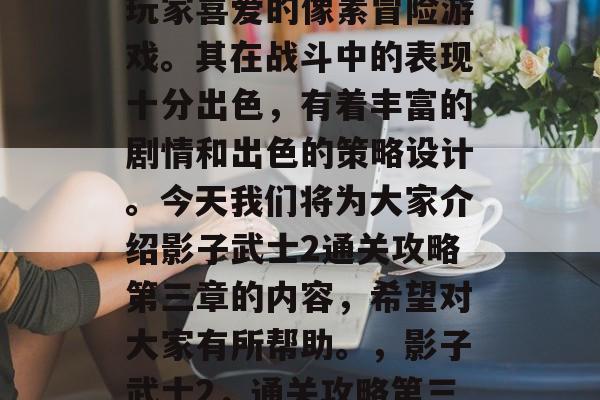 影子武士2是一款深受玩家喜爱的像素冒险游戏。其在战斗中的表现十分出色,有着丰富的剧情和出色的策略设计。今天我们将为大家介绍影子武士2通关攻略第三章的内容,希望对大家有所帮助。,影子武士2,通关攻略第三章全攻略分享! 影子武士2是一款深受玩家喜爱的像素冒险游戏。其在战斗中的表现十分出色,有着丰富的剧情和出色的策略设计。今天我们将为大家介绍影子武士2通关攻略第三章的内容,希望对大家有所帮助。,影子武士2,通关攻略第三章全攻略分享!
