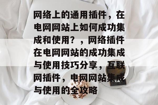 网络上的通用插件,在电网网站上如何成功集成和使用?,网络插件在电网网站的成功集成与使用技巧分享,互联网插件,电网网站集成与使用的全攻略 网络上的通用插件,在电网网站上如何成功集成和使用?,网络插件在电网网站的成功集成与使用技巧分享,互联网插件,电网网站集成与使用的全攻略